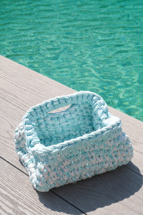 Nammos Clutch - Blue & White